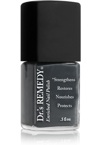 GROUNDED Gray Enriched Nail Polish